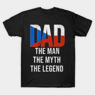 Czech Dad The Man The Myth The Legend - Gift for Czech Dad With Roots From Czech T-Shirt